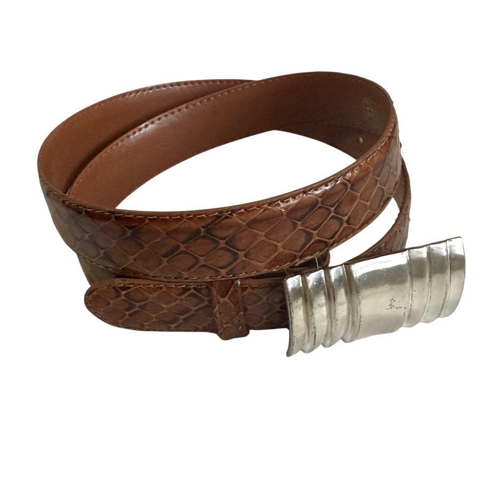 RITZ Genuine Snakeskin Leather Belt Size Small
